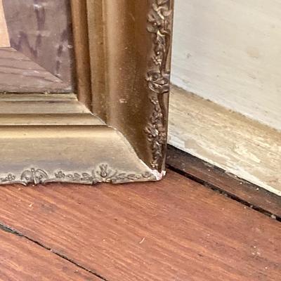 LOT 251: Vintage Framed Asian Rice Paper Painting