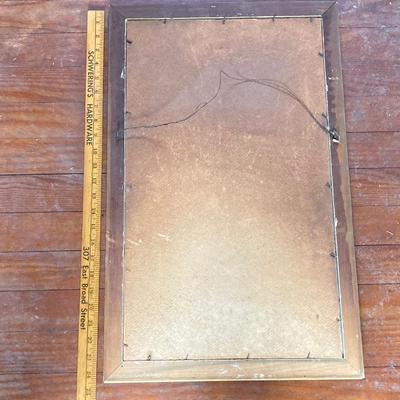 LOT 251: Vintage Framed Asian Rice Paper Painting