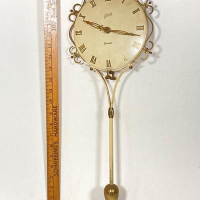 LOT 252: Vintage Schatz Elexacta Made in Germany Queen Anne Swinging Pendulum Wall Clock