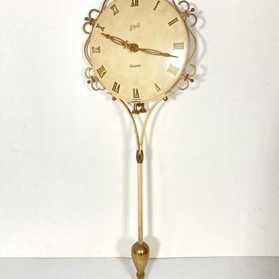 LOT 252: Vintage Schatz Elexacta Made in Germany Queen Anne Swinging Pendulum Wall Clock