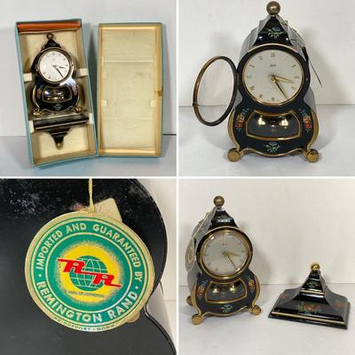 LOT 255: Schatz Triberg Black Forest Wall / Table Clock in Original Box