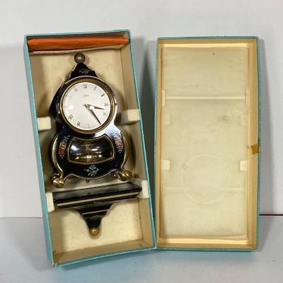 LOT 255: Schatz Triberg Black Forest Wall / Table Clock in Original Box