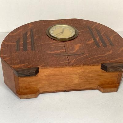 LOT 257: Pair of MCM Mantle / Table Clocks - Peter and More