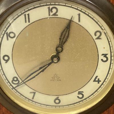 LOT 257: Pair of MCM Mantle / Table Clocks - Peter and More