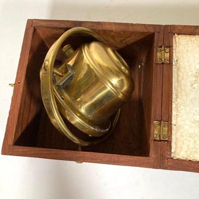 LOT 258: C. Plath, Hamburg Germany Compass in Wooden Box
