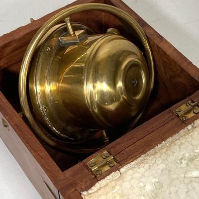 LOT 258: C. Plath, Hamburg Germany Compass in Wooden Box