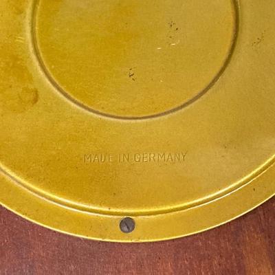 LOT 259: Vintage Seth Thomas Brass Helmsman E537-001 and Made in Western Germany Nautical Barometer