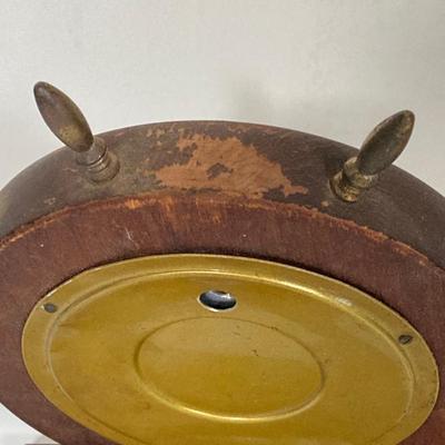 LOT 259: Vintage Seth Thomas Brass Helmsman E537-001 and Made in Western Germany Nautical Barometer