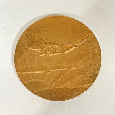 LOT 261: Collection of Six Charles Lindberg Commemorative Tokens / Medals