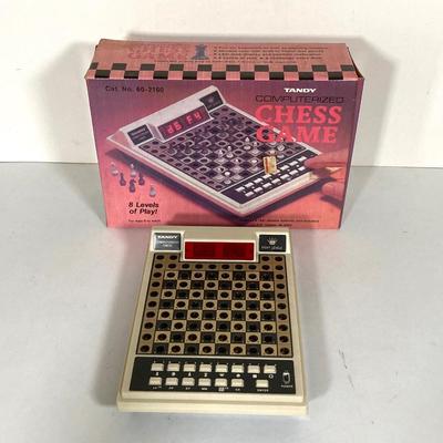 LOT 262: Chess Collection - Vintage, Miniature, Travel, Tandy Electronic and Books