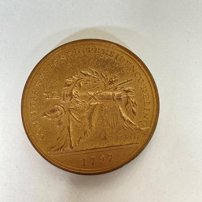 LOT 263: Collection of Seven George Washington Commemorative Tokens / Medals