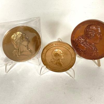 LOT 263: Collection of Seven George Washington Commemorative Tokens / Medals