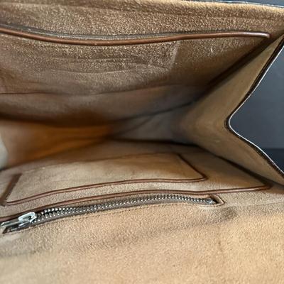 LOT 274: Unmarked Vintage Light Tan Alligator Clutch & Brown Clutch