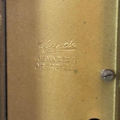 LOT 276: Vintage Art Deco Kundo Alarm Clock, Brass Semco 7 Jewels Travel Alarm Clock, Mid- Century Wind-Up Clock-Thermometer-Hydrometer...