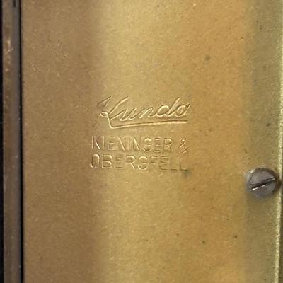 LOT 276: Vintage Art Deco Kundo Alarm Clock, Brass Semco 7 Jewels Travel Alarm Clock, Mid- Century Wind-Up Clock-Thermometer-Hydrometer...