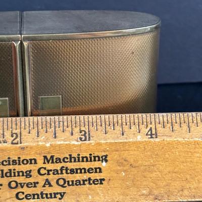 LOT 276: Vintage Art Deco Kundo Alarm Clock, Brass Semco 7 Jewels Travel Alarm Clock, Mid- Century Wind-Up Clock-Thermometer-Hydrometer...