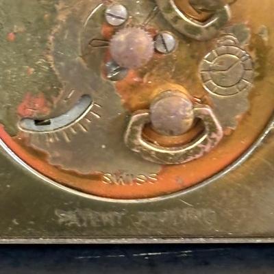 LOT 276: Vintage Art Deco Kundo Alarm Clock, Brass Semco 7 Jewels Travel Alarm Clock, Mid- Century Wind-Up Clock-Thermometer-Hydrometer...