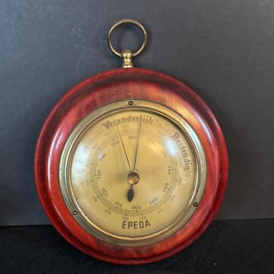 LOT 277: Collection of 4 Wooden Barometers