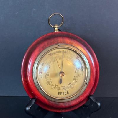 LOT 277: Collection of 4 Wooden Barometers