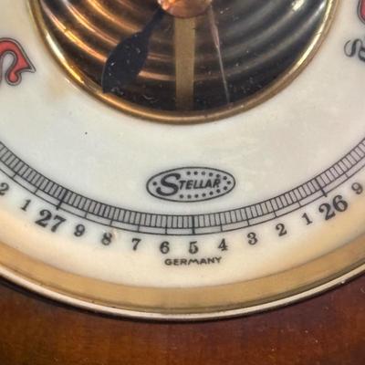 LOT 278: Collection of 4 Vintage Wooden Barometers