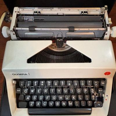 LOT 280: Olympia Typewriter, Made in W. Germany w/Carrying Case