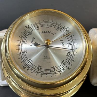LOT 283: New/Old Stock: Barigo Compensated Brass Barometers in Original Packaging