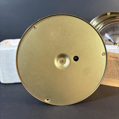 LOT 283: New/Old Stock: Barigo Compensated Brass Barometers in Original Packaging