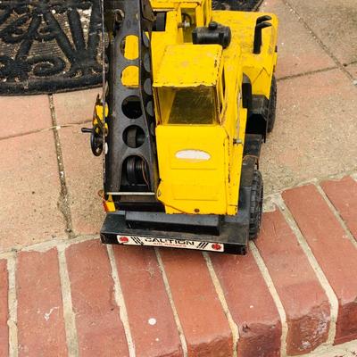 LOT 303: Set of Two (2) Vintage Tonka Toy Construction Vehicles- Dump Truck and Crane