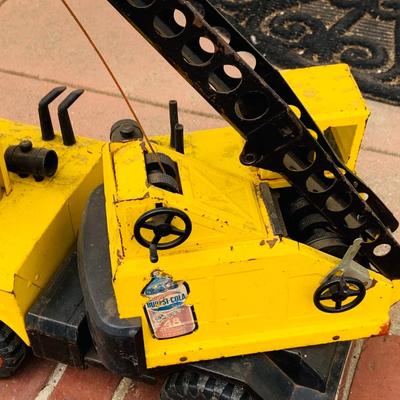 LOT 303: Set of Two (2) Vintage Tonka Toy Construction Vehicles- Dump Truck and Crane