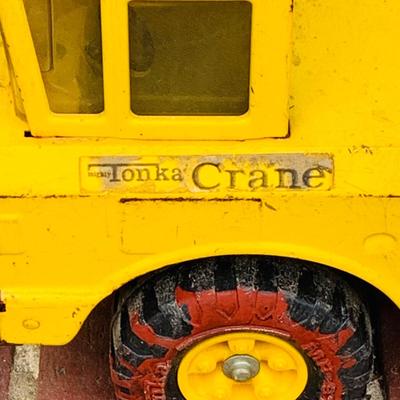 LOT 303: Set of Two (2) Vintage Tonka Toy Construction Vehicles- Dump Truck and Crane