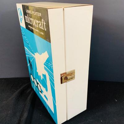 LOT 304: Lionel-Porter Micro-Lab Student Microscope Set with Slides and Metal Case