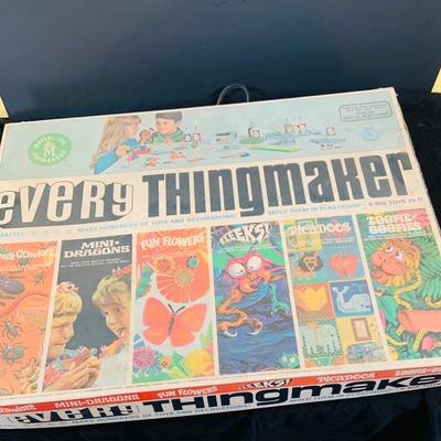 LOT 305: Very Rare Mattel Every Thingmaker Play Set with Molds, Maker, Plastic Goop Bottles and Much More