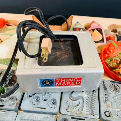 LOT 305: Very Rare Mattel Every Thingmaker Play Set with Molds, Maker, Plastic Goop Bottles and Much More