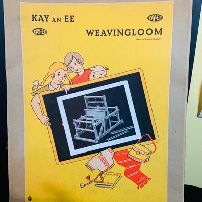 LOT 306: Hubley Toys Tic-Toy Clock Take Apart Clock Puzzle In Original Package and a Kay an EE Wood Weaving Loom In Original Box