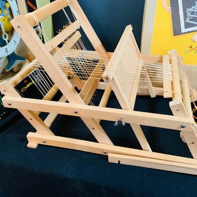 LOT 306: Hubley Toys Tic-Toy Clock Take Apart Clock Puzzle In Original Package and a Kay an EE Wood Weaving Loom In Original Box