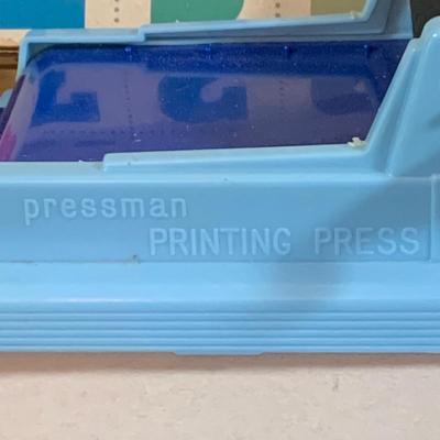 LOT 307: Rare Pressman Small Fry Printing Press Vintage Play Set with Original Box