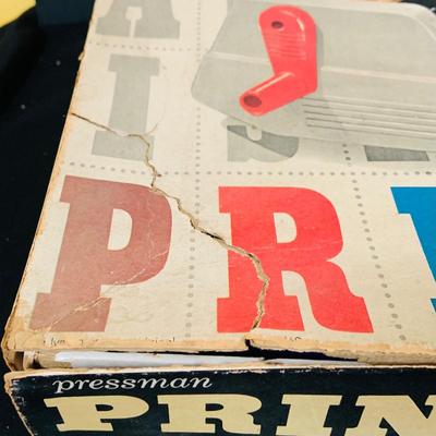 LOT 307: Rare Pressman Small Fry Printing Press Vintage Play Set with Original Box