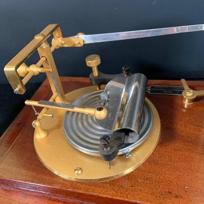 LOT 298; Antique Taylor Instruments Barograph Recording Barometer with Wood and Glass Case, Paper Ink and More
