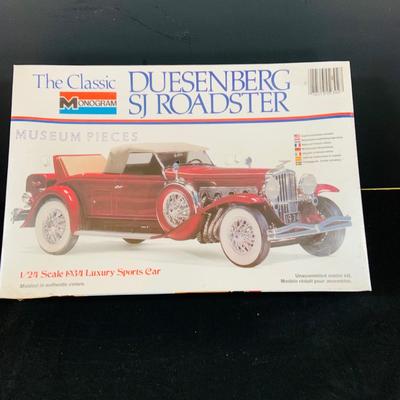LOT 299: Testors/ Italeri 1934 Rolls-Royce Phantom II Model and Monogram Duesenberg SJ Roadster In Unopened Boxes and a 48 Ford Coup Die...