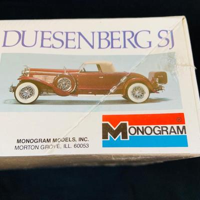 LOT 299: Testors/ Italeri 1934 Rolls-Royce Phantom II Model and Monogram Duesenberg SJ Roadster In Unopened Boxes and a 48 Ford Coup Die...