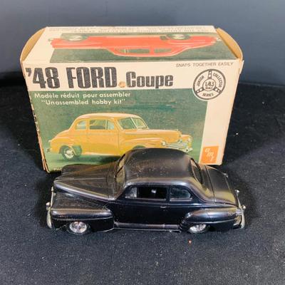 LOT 299: Testors/ Italeri 1934 Rolls-Royce Phantom II Model and Monogram Duesenberg SJ Roadster In Unopened Boxes and a 48 Ford Coup Die...