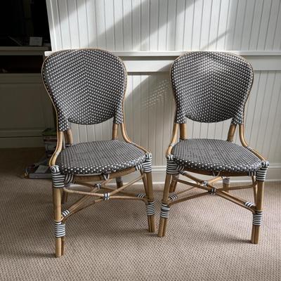 L616 Pair of Paris Bistro Chairs by Frontgate