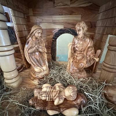 Home decor - Dining Room - Jeruselum Olive wood nativity -