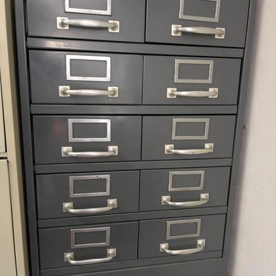 Quality TAB 2 x 5 Drawer, Card File Cabinet