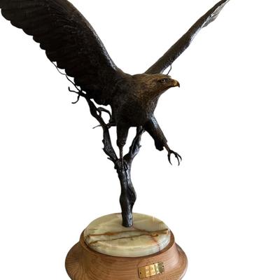 Art- Bronze Eagle - "Above The Allagash" Scott Stearman