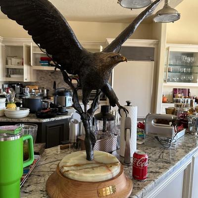 Art- Bronze Eagle - "Above The Allagash" Scott Stearman