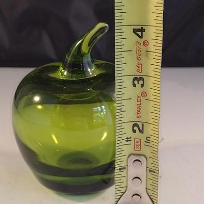 Art Glass Green Apple- Possibly Blenko