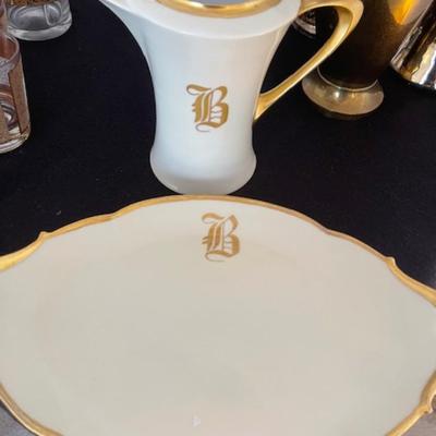 "B" Plate & Pitcher