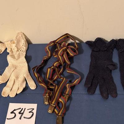 Vintage Gloves and Suspenders