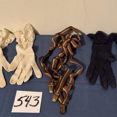 Vintage Gloves and Suspenders
